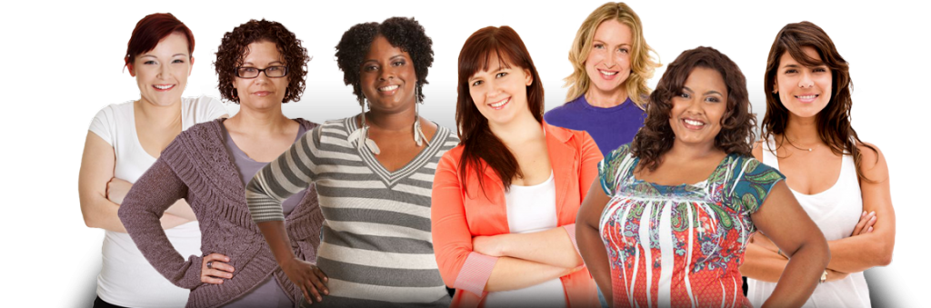 Diverse group of women